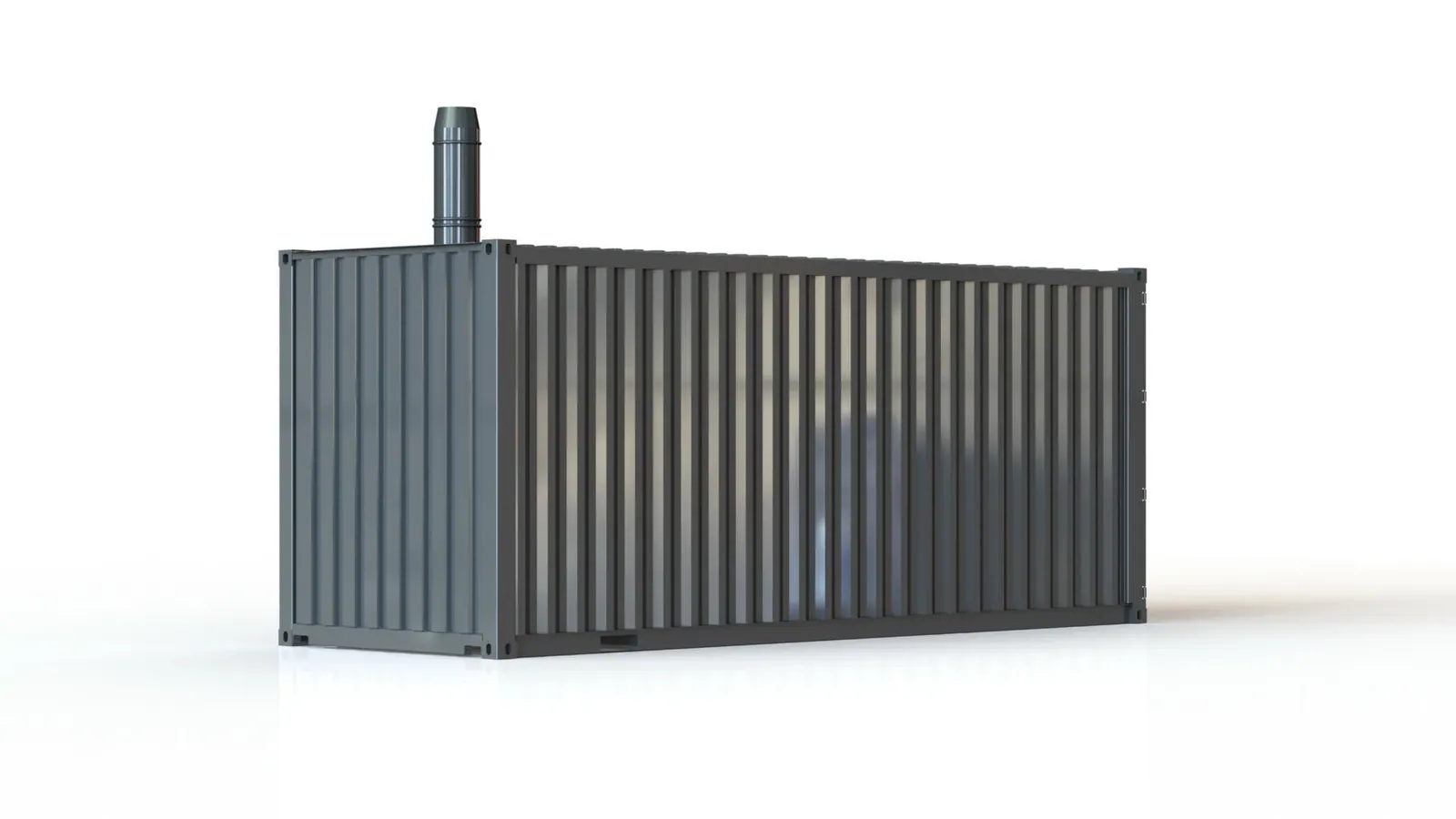 Mobiler Dampferzeuger in einem Container für die Prozesswärme